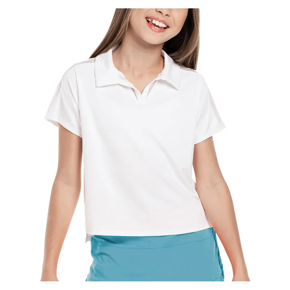 Girls' Cropped Tennis Polo