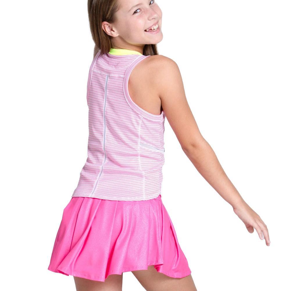 Girls' Victory Streak Tennis Tank Pink