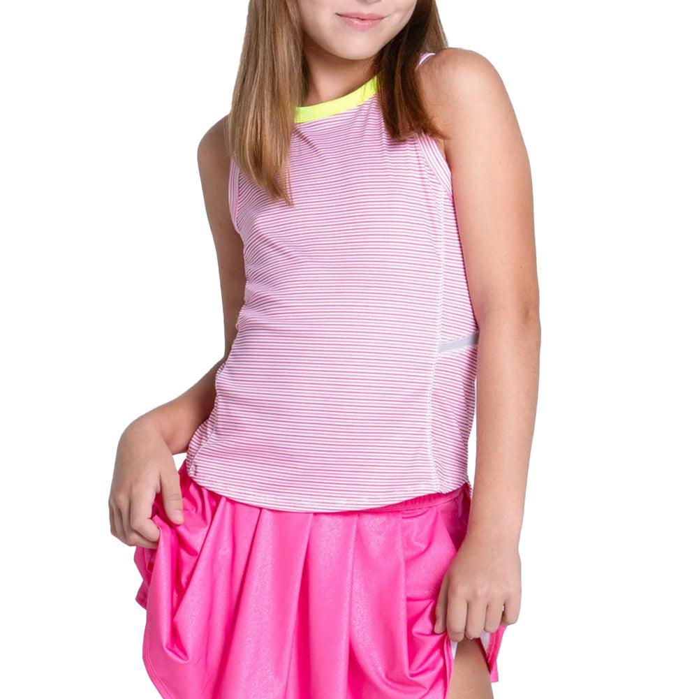 Girls' Victory Streak Tennis Tank Pink