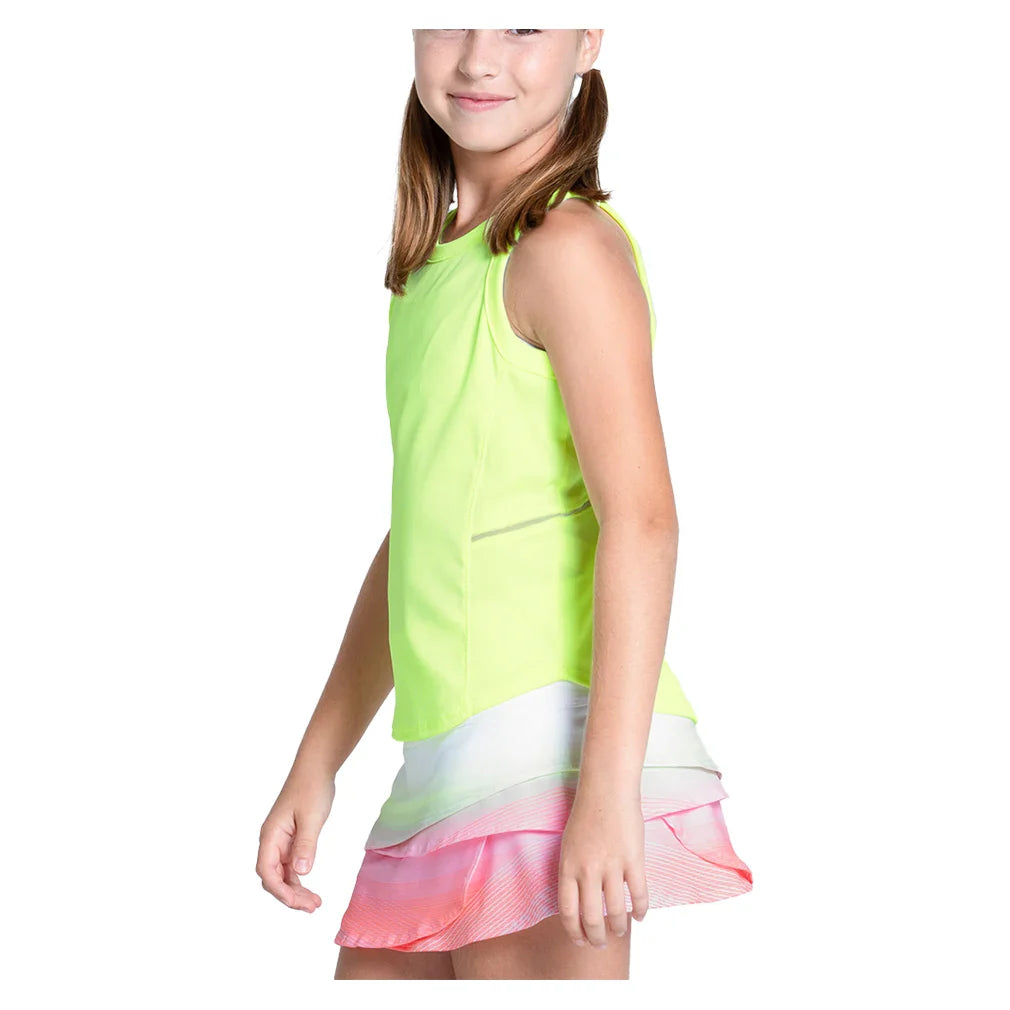 Girls' Free To Fly Tennis Tank Lemon Frost