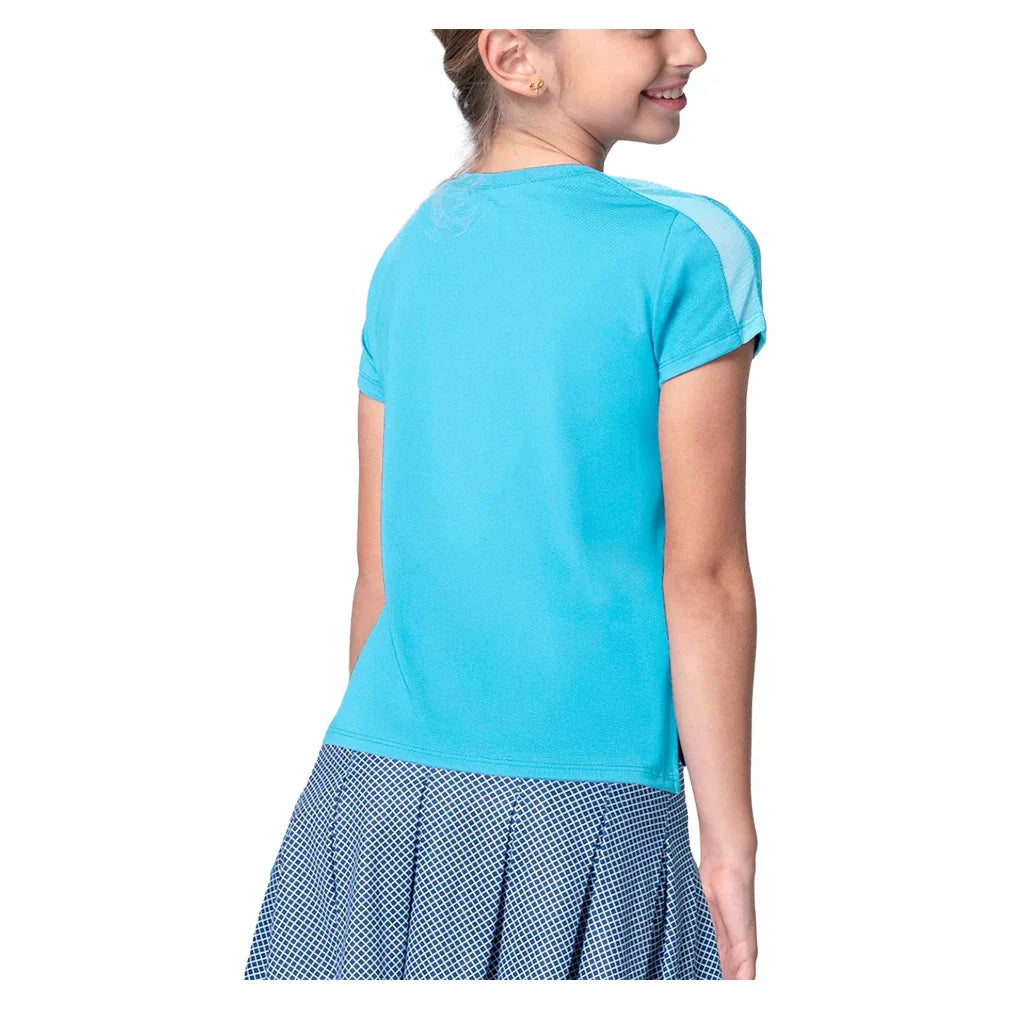 Girls' Boxy Short Sleeve Tennis Top Ocean