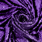 Sequin 90"x132" Rectangle Tablecloth Purple - Seamless Sparkly Table Cover
