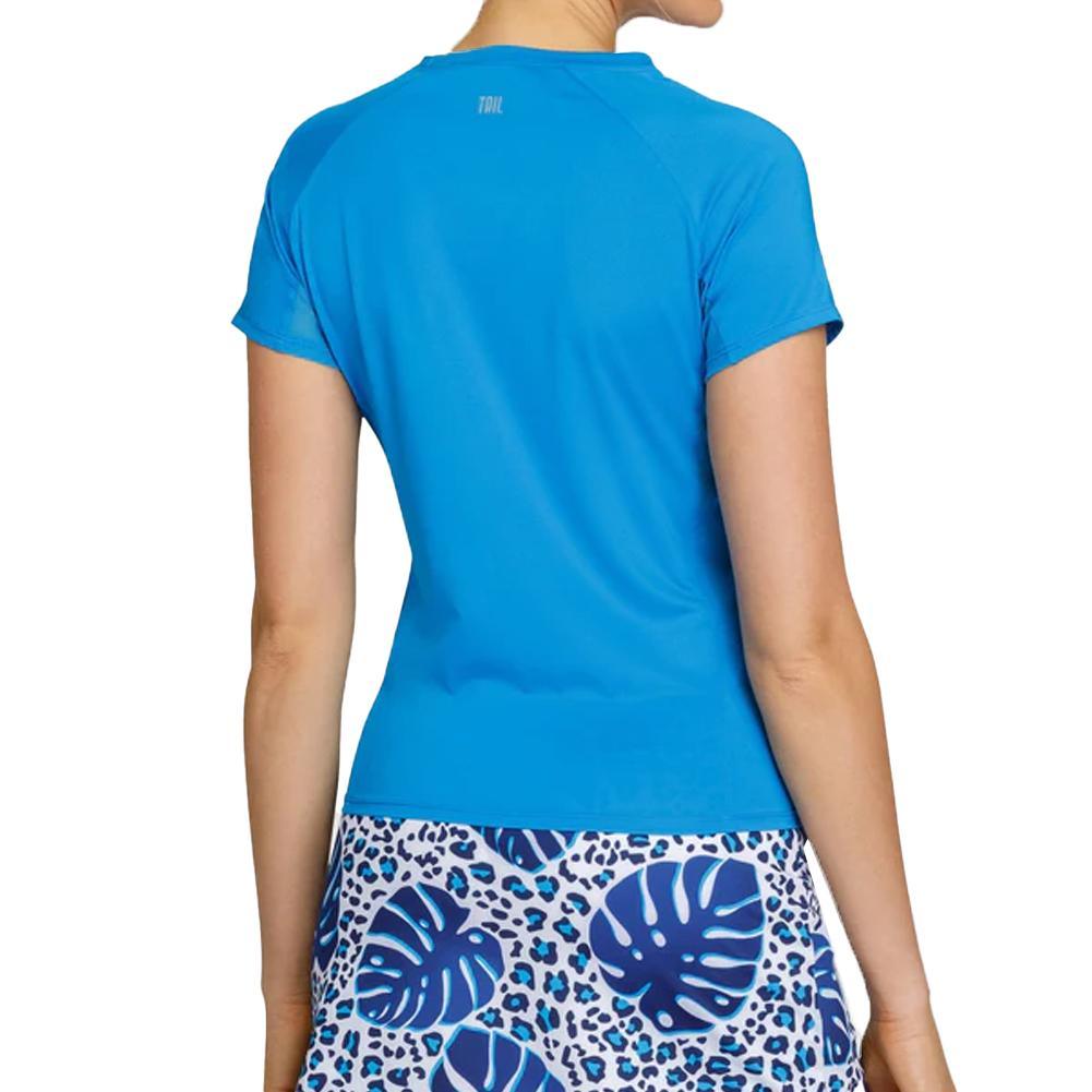 Women's Eilish Shortsleeve Tennis Top Diva Blue