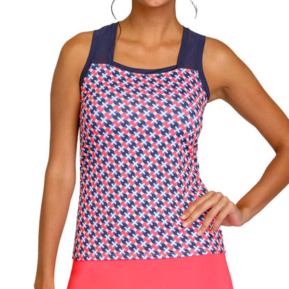 Women's Rumary Tennis Tank Star Geo