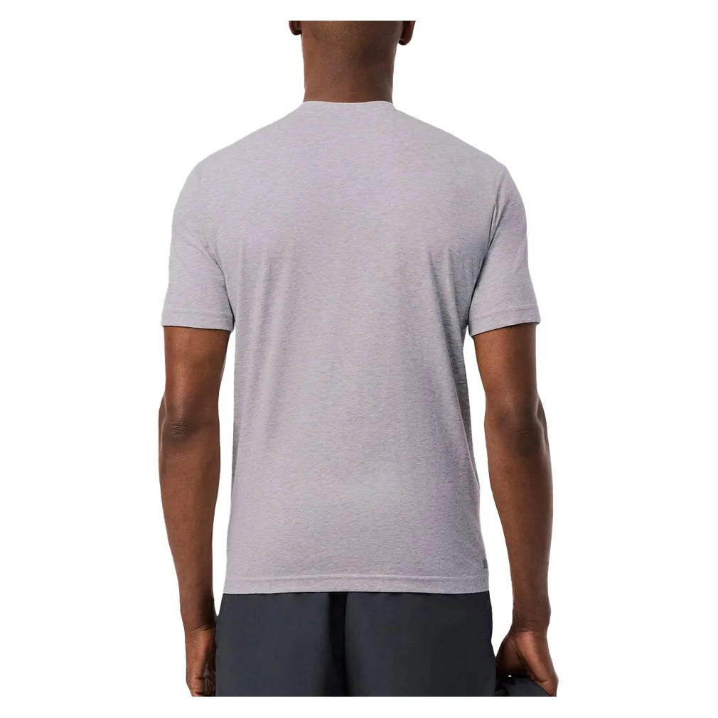 Men's Core Poly/Cotton Classic Tennis Top Silver Grey Chine