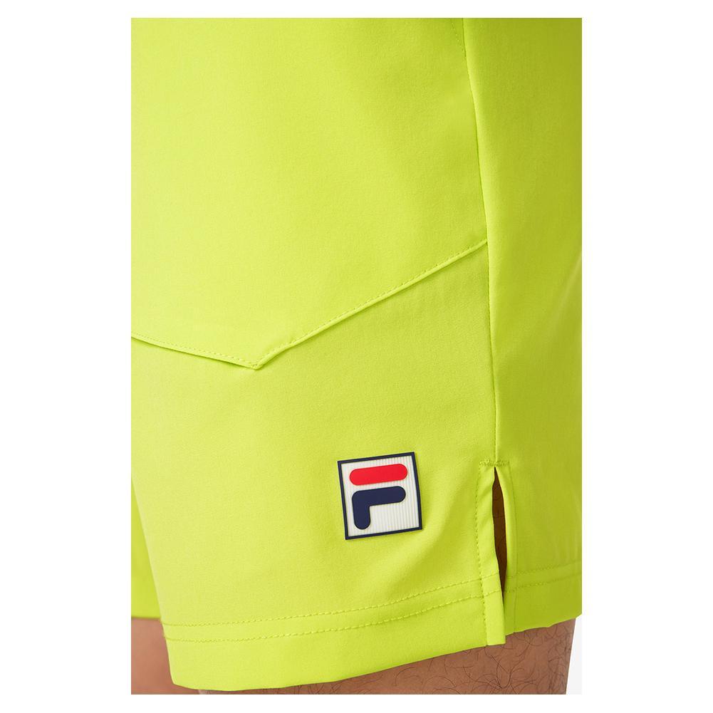 Men's 7 Inch Woven Tennis Court Short Cyber Lime