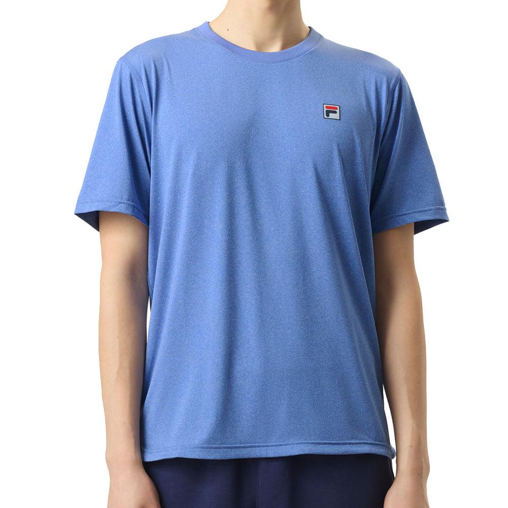 Men's Scallop Hem Heather Tennis Crew