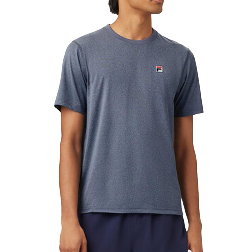 Men's Scallop Hem Heather Tennis Crew