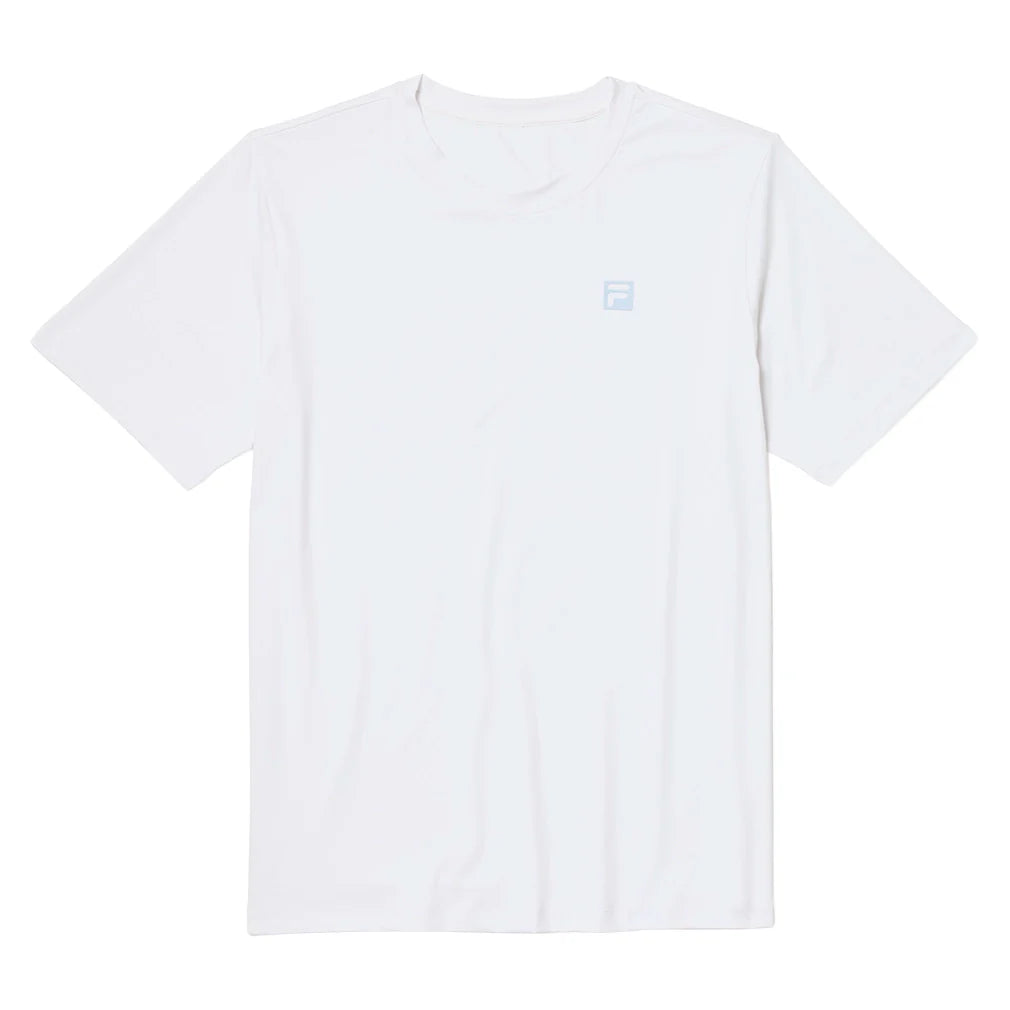 Men's Volley Solid Core Tennis Top White