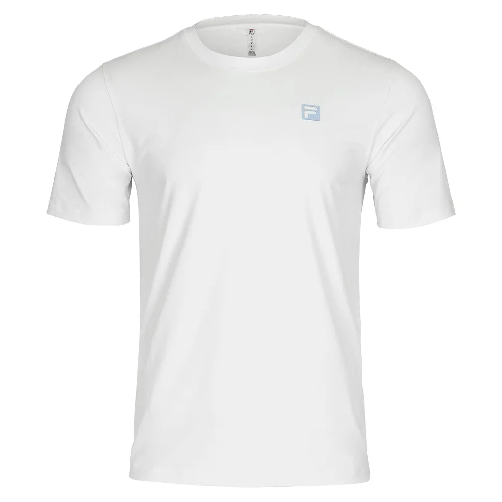 Men's Volley Solid Core Tennis Top White