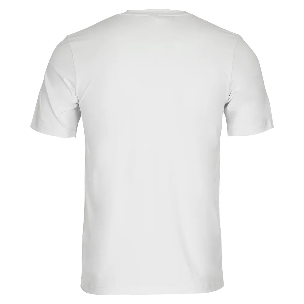 Men's Volley Solid Core Tennis Top White