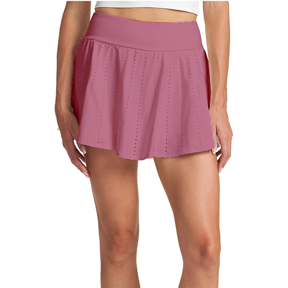 Women's Endure Perforated Tennis Skort Faded Rose