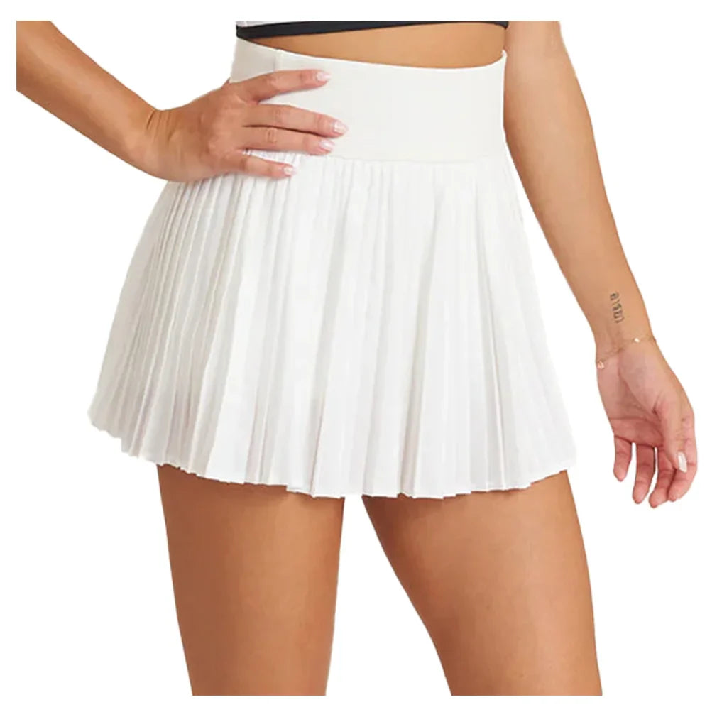 Women's 14.5 inch Pleated Tennis Skort White
