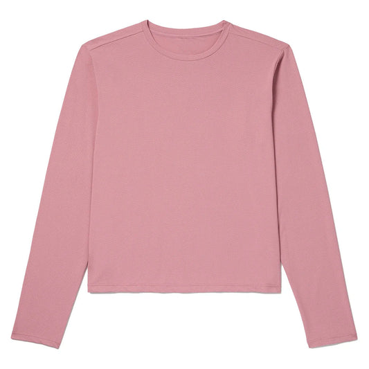 Women's Solid Core Long Sleeve Tennis Top Lilas