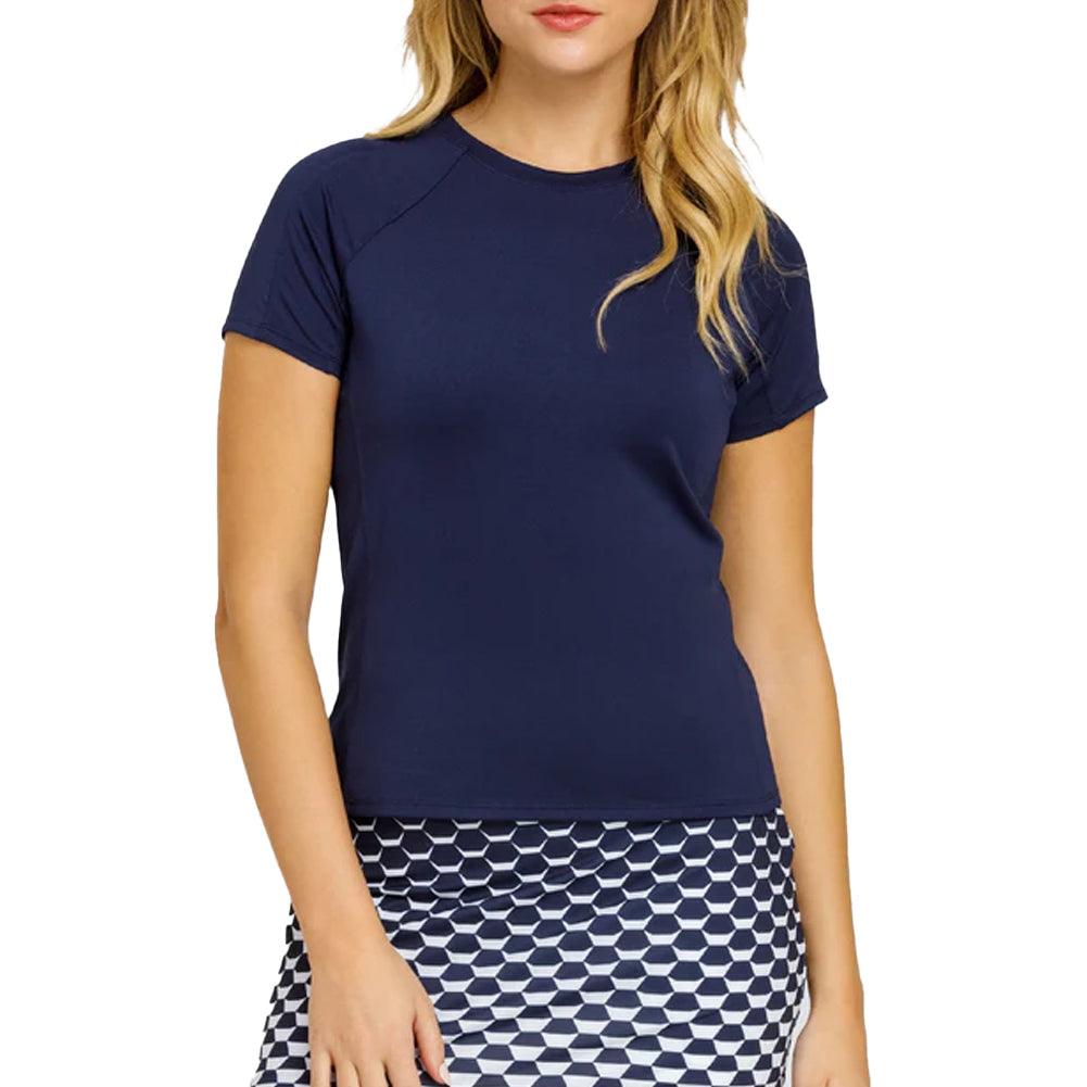 Women's Tella Short Sleeve Tennis Top Navy Blue
