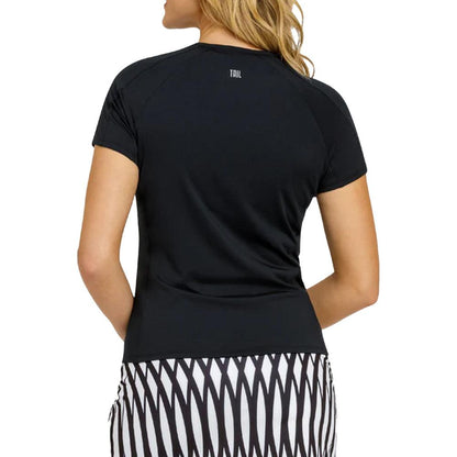 Women's Tella Short Sleeve Tennis Top Onyx