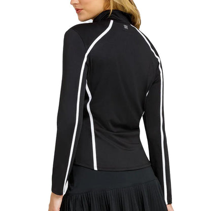 Women's Samaris Mock Neck Tennis Jacket Onyx