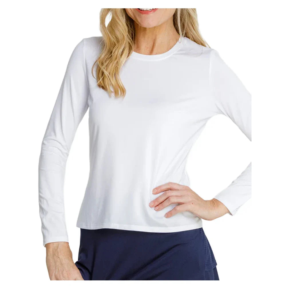 Women's Gastonia Long Sleeve Tennis Top Chalk