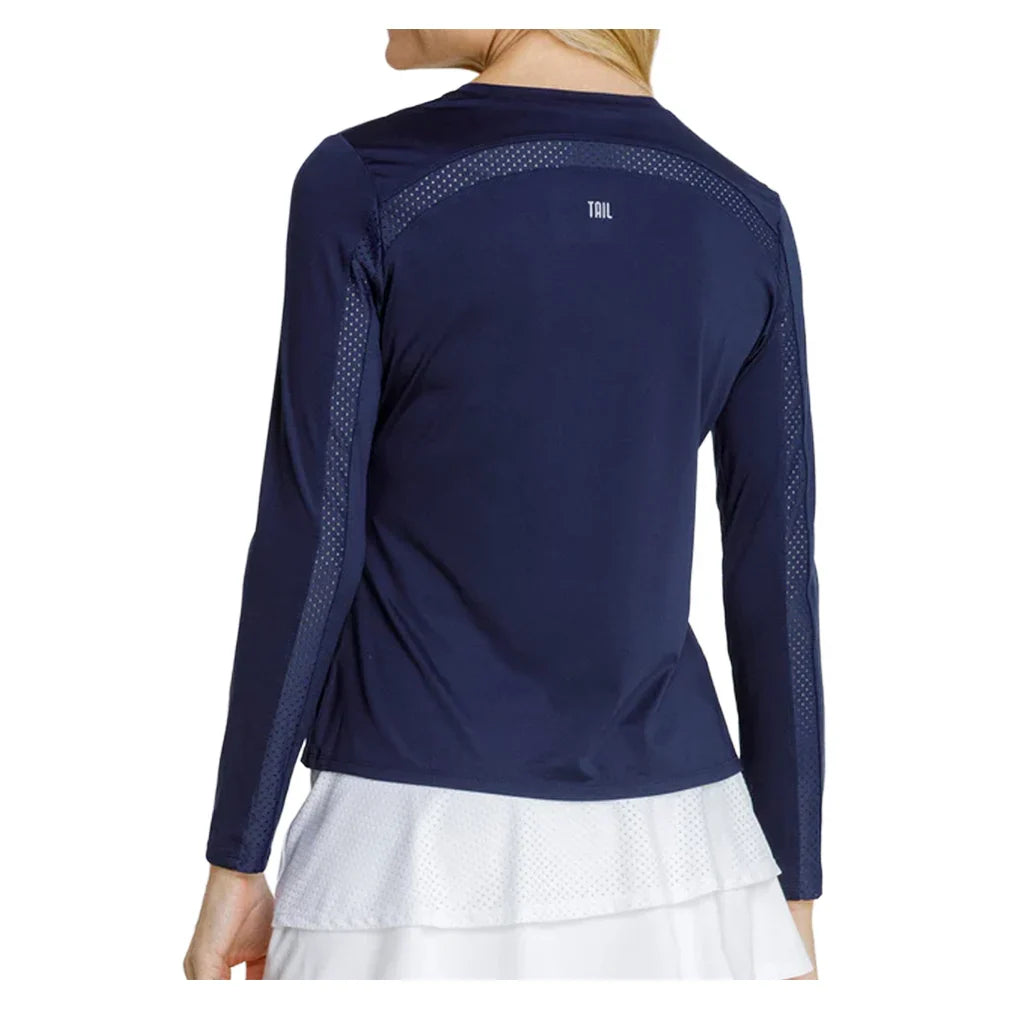 Women's Gastonia Long Sleeve Tennis Top Navy Blue