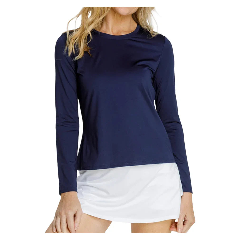 Women's Gastonia Long Sleeve Tennis Top Navy Blue