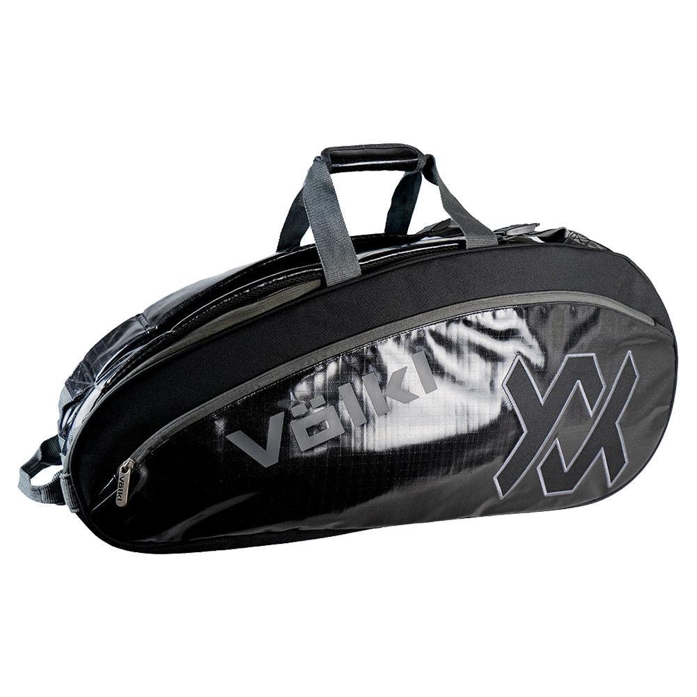 Primo 6 Pack Tennis Bag Black and Charcoal