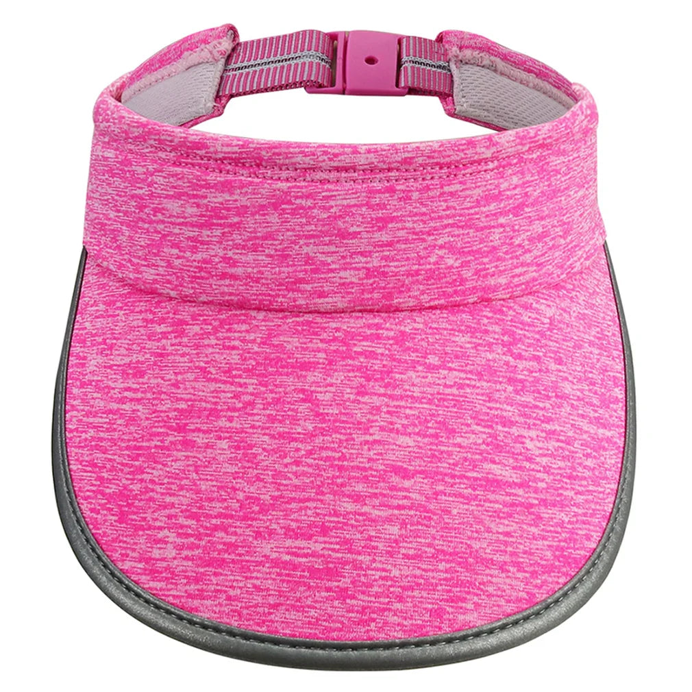 Women's Tennis Visor Reflective Brim Pink
