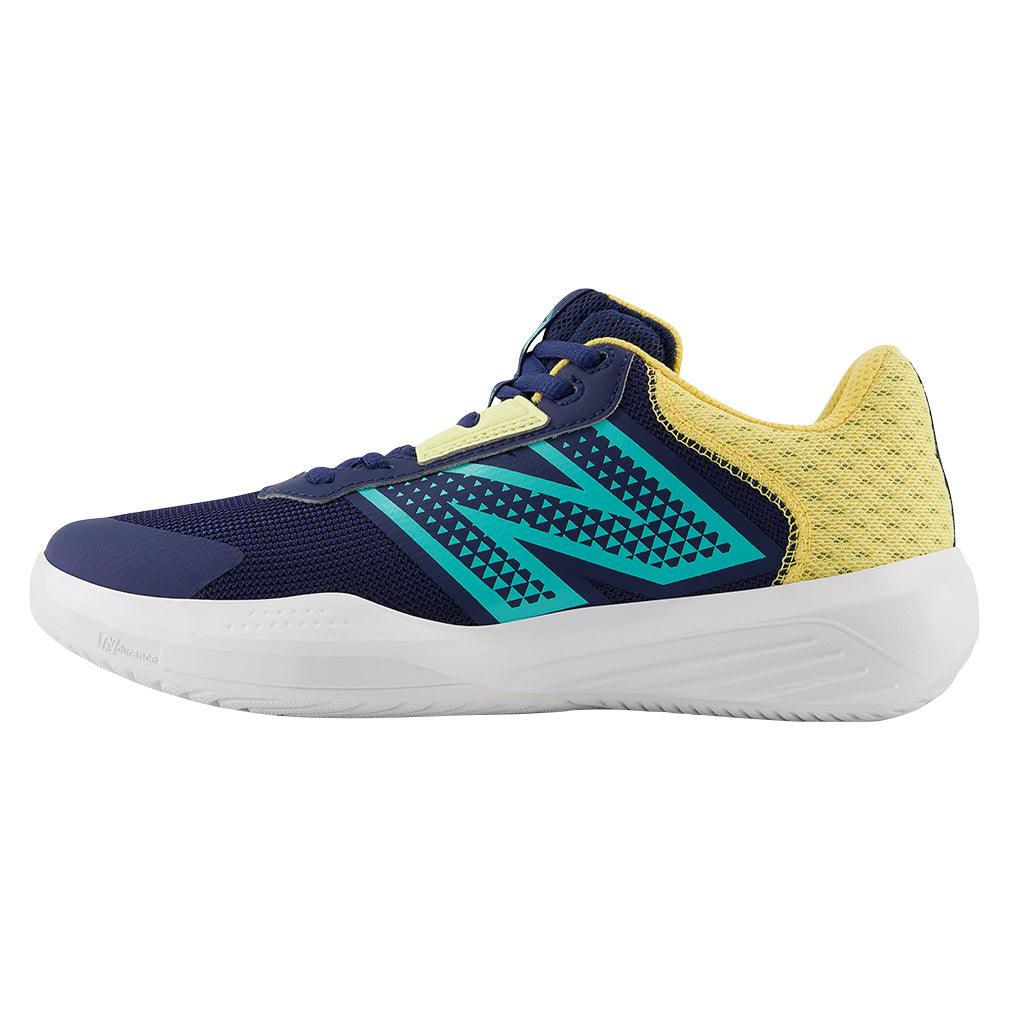 Women's 696v6 B Width Tennis Shoes White and Cyber Jade