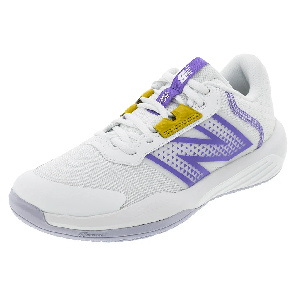 Women's 696v6 B Width Tennis Shoes White and Daybreak