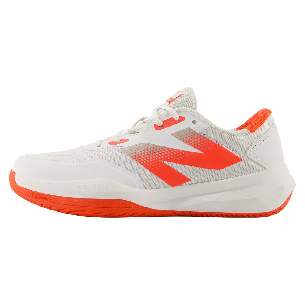 Women's FuelCell 796v4 B Width Tennis Shoes White and Urgent Red