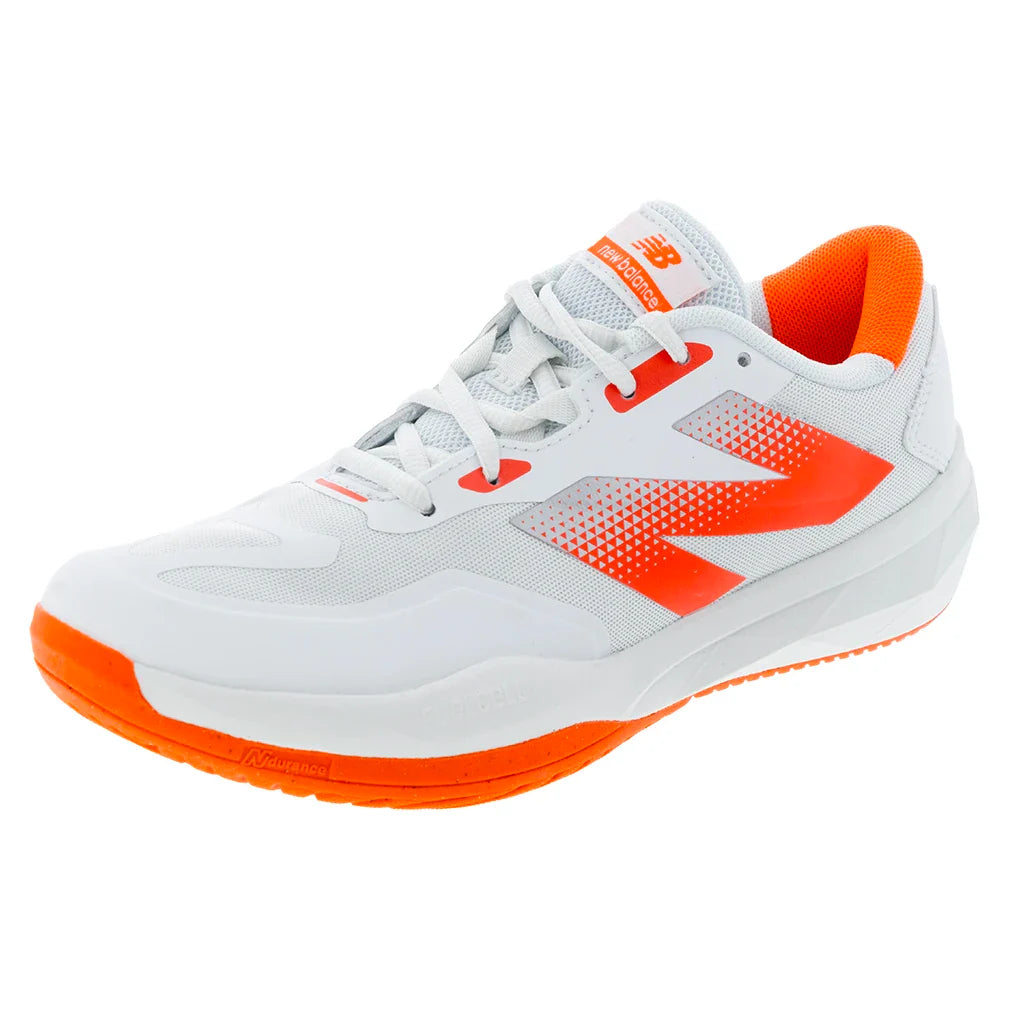 Women's FuelCell 796v4 B Width Tennis Shoes White and Urgent Red
