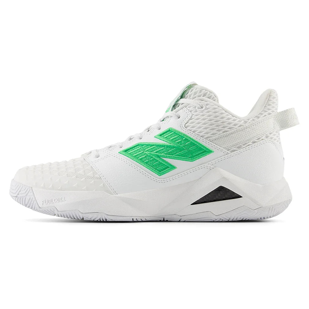 Women's Coco CG2 D Width Tennis Shoes White and Green Apple