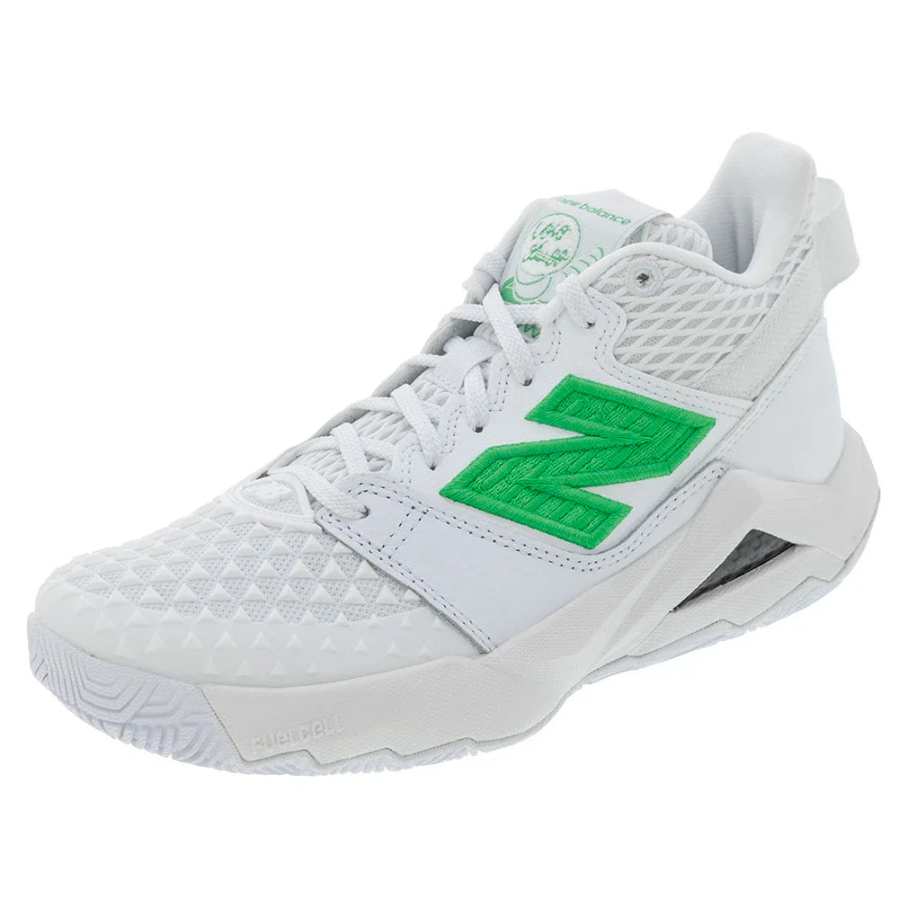 Women's Coco CG2 B Width Tennis Shoes White and Green Apple