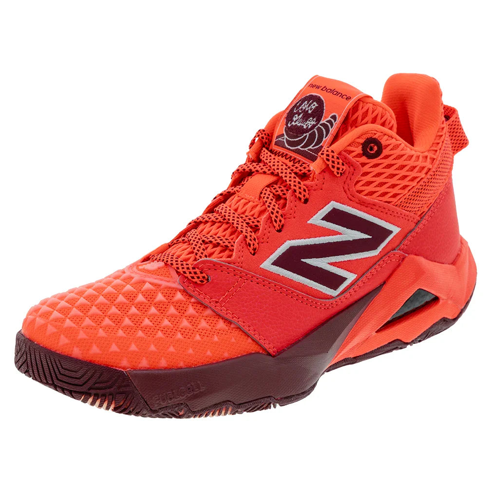 Women's Coco CG2 D Width Tennis Shoes Urgent Red and Monarch Burgundy