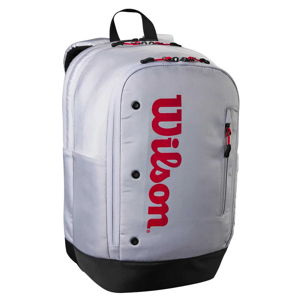 Pickleball Backpack Gray and Red