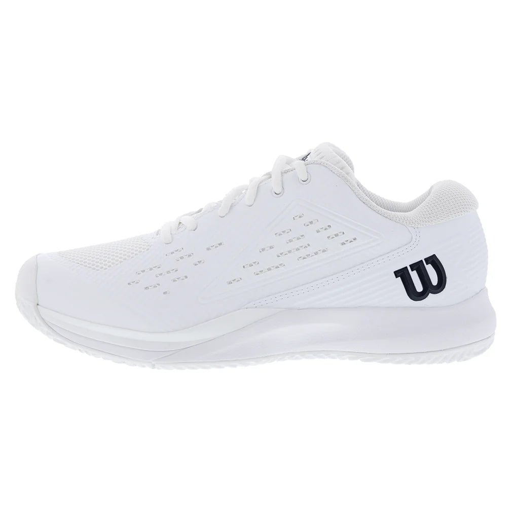 Men's Rush Pro Ace Wide Tennis Shoes White and Black