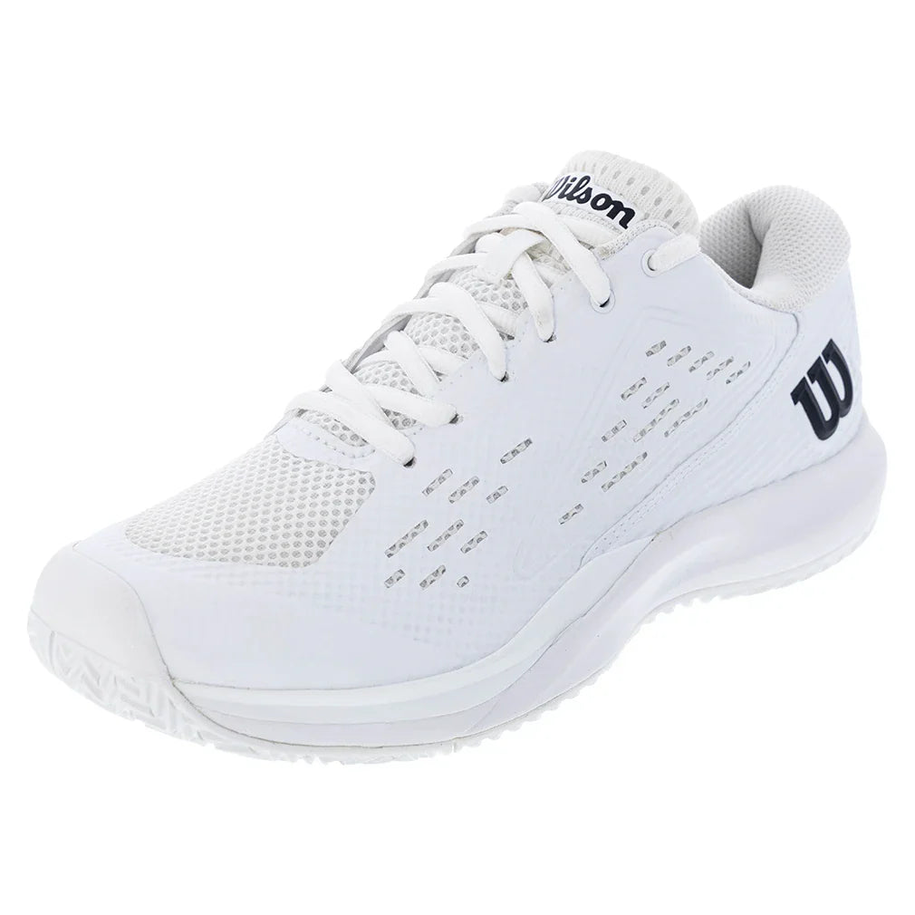 Men's Rush Pro Ace Wide Tennis Shoes White and Black