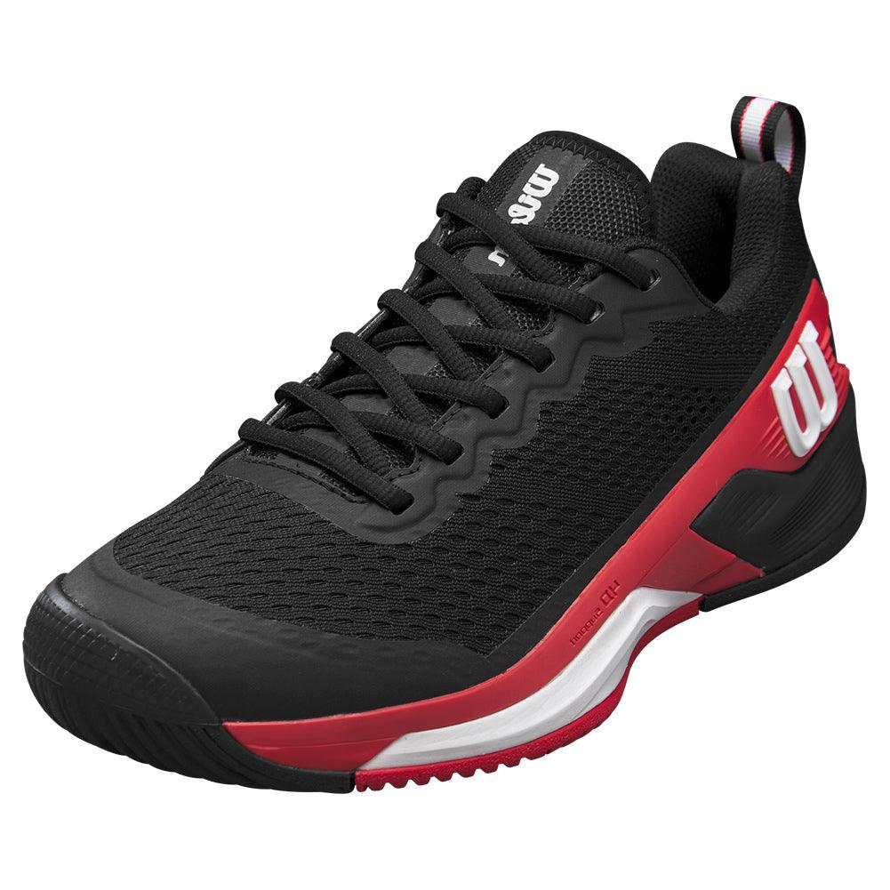 Men's Rush Pro 4.5 Tennis Shoes Black and Infrared