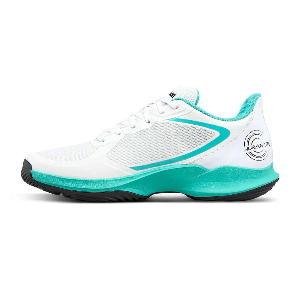 Women's Hurakn Lite Padel Shoes White and Black