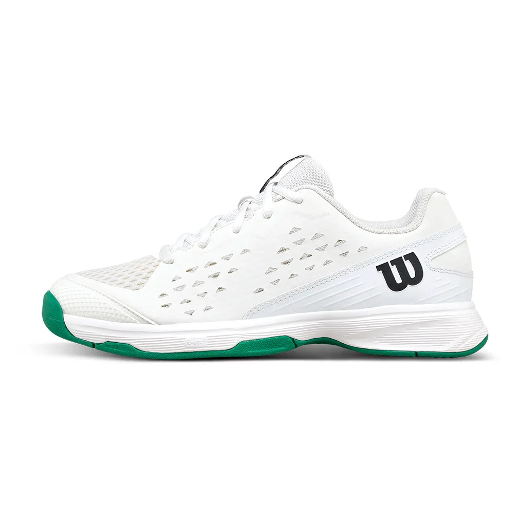 Junior's Rush Pro Tennis Shoes White and Bosphorus