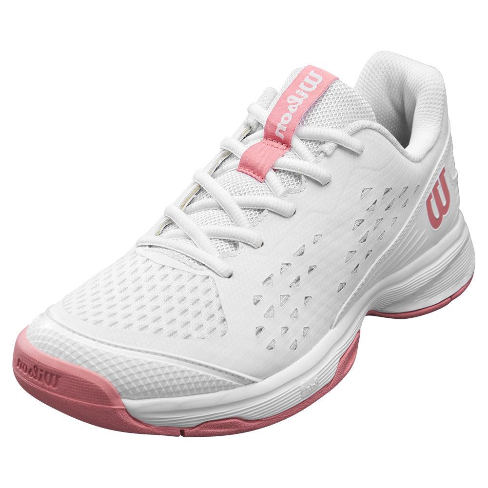Juniors' Rush Pro Tennis Shoes White and Mauveglow