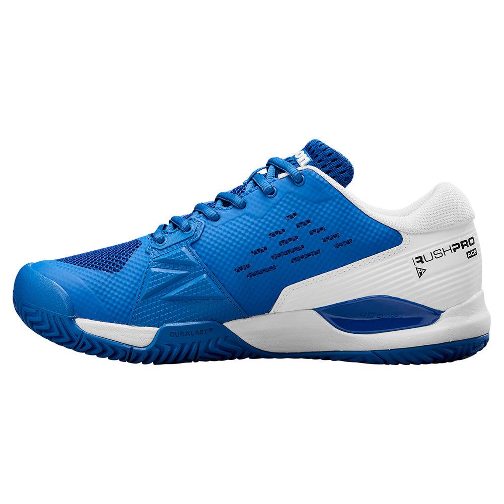 Men's Rush Pro Ace Tennis Shoes Deja Vu Blue and White