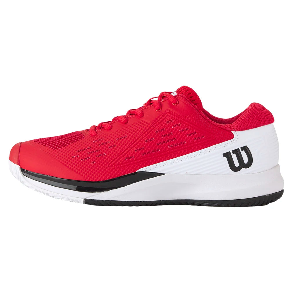 Men's Rush Pro Ace Tennis Shoes Infrared and White