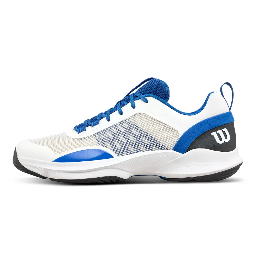 Men's Hurakn Pro V2 Padel Shoes White and Deja Vu Blue