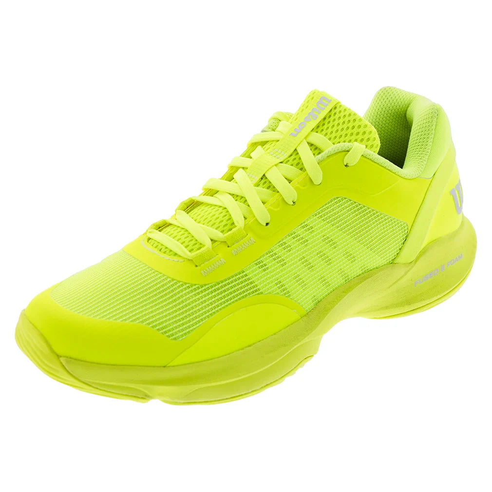 Men's Hurakn Pro V2 Padel Shoes Safety Yellow and White