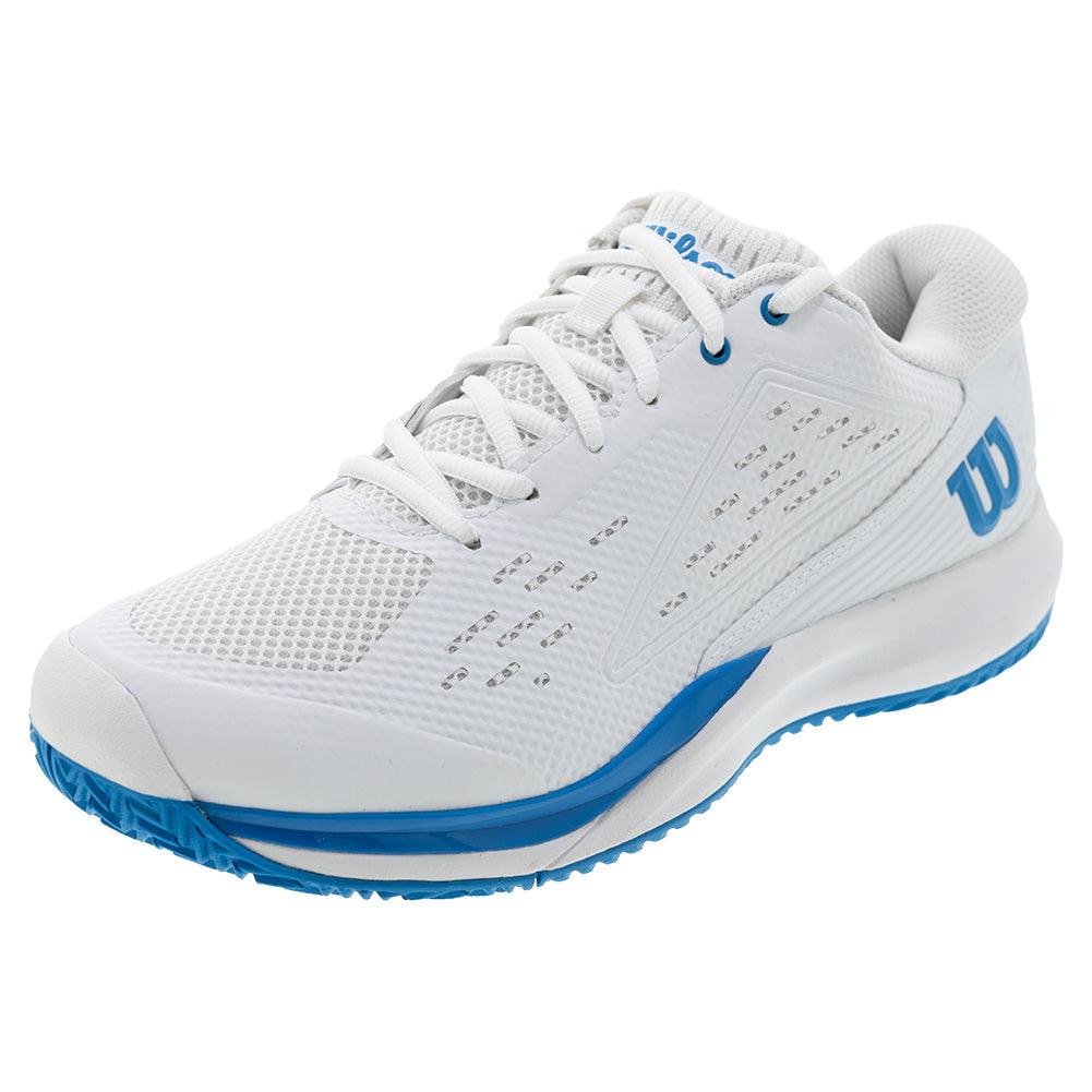Men's Rush Pro Ace Oz Tennis Shoes White and Atomic Blue