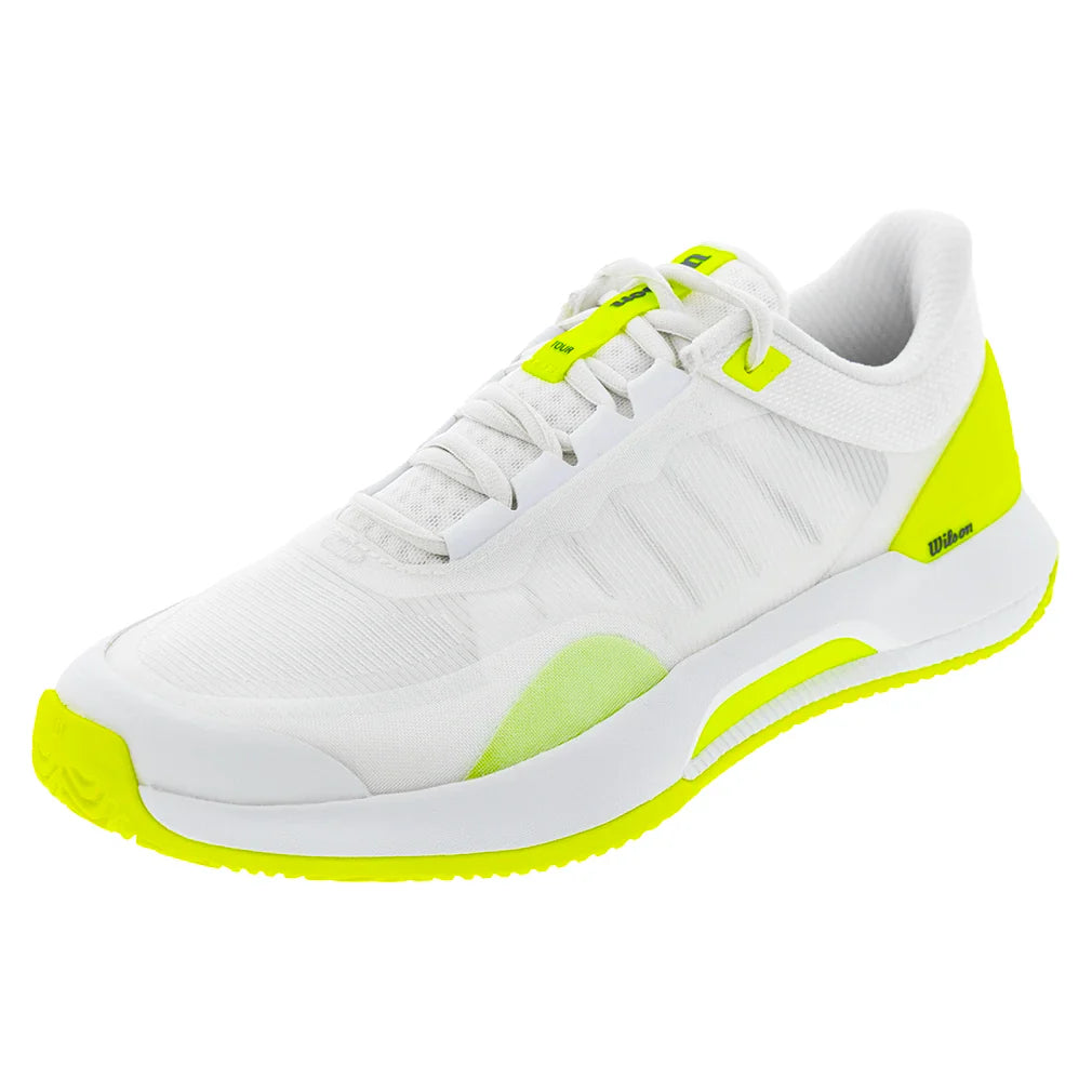 Women's Intrigue Tour Oz Tennis Shoes White and Safety Yellow
