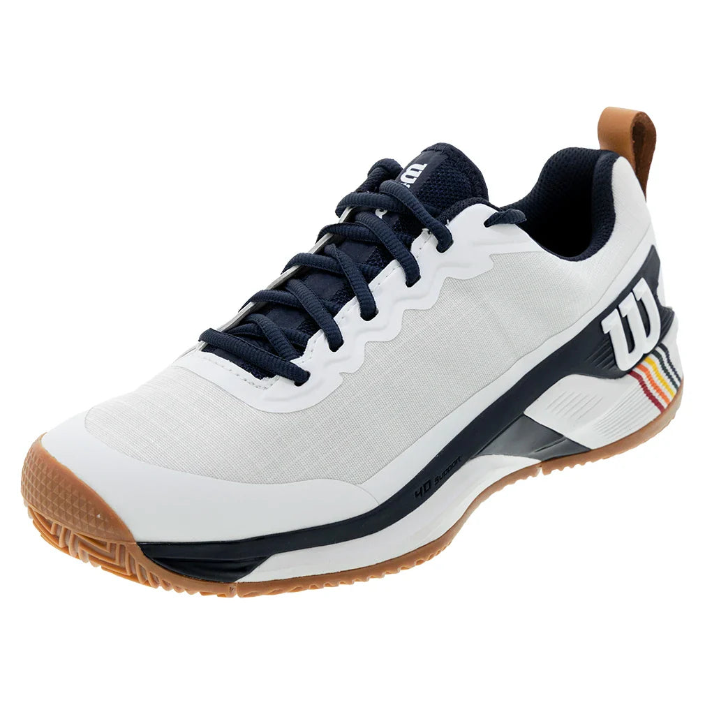 Men's Rush Pro 4.5 Clay RG Tennis Shoes White and Navy Blazer