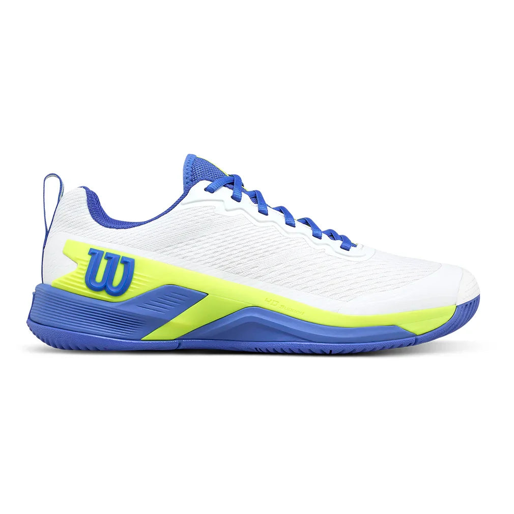 Men's Rush Pro 4.5 Tennis Shoes White and Amparo Blue