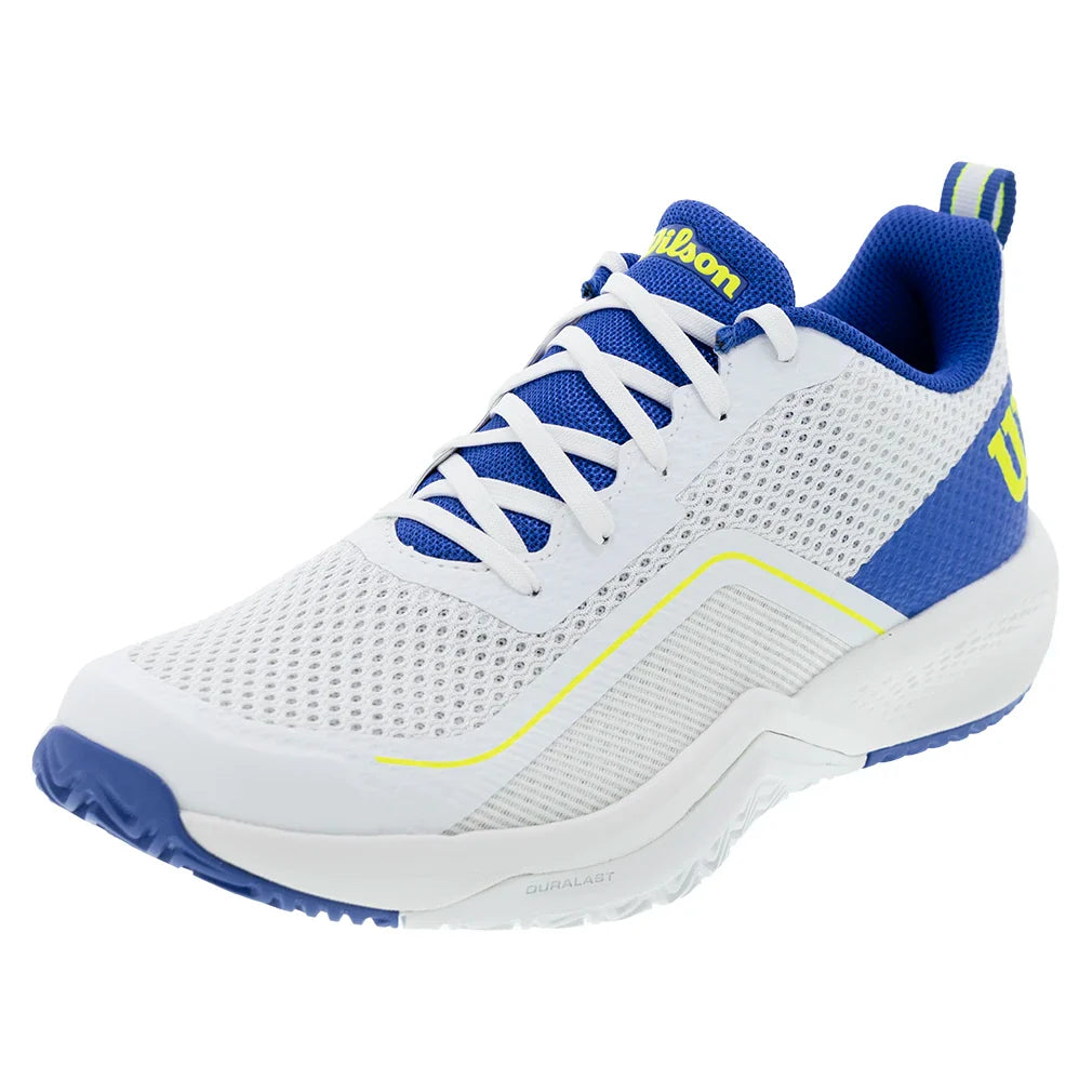 Men's Rush Pro Lite Tennis Shoes White and Amparo Blue