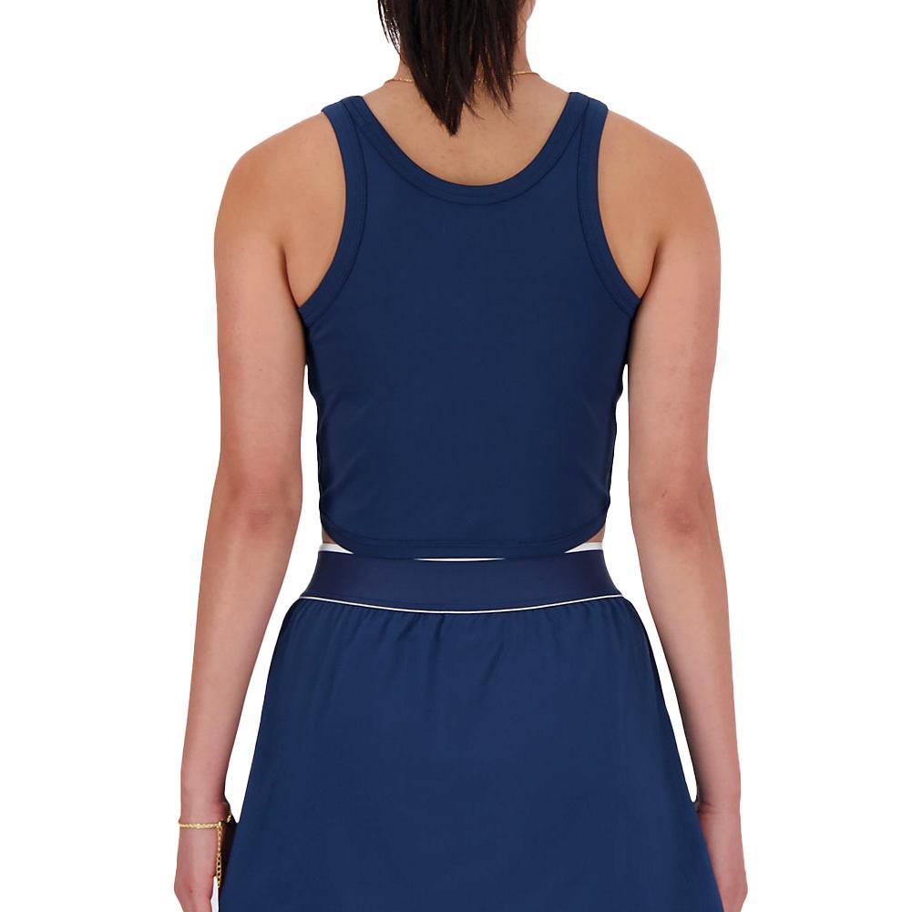 Women's Cropped Tournament Tennis Tank Navy